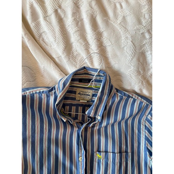 Abercrombie & Fitch Long Sleeve Dress Shirt Mens L - Picture 3 of 5